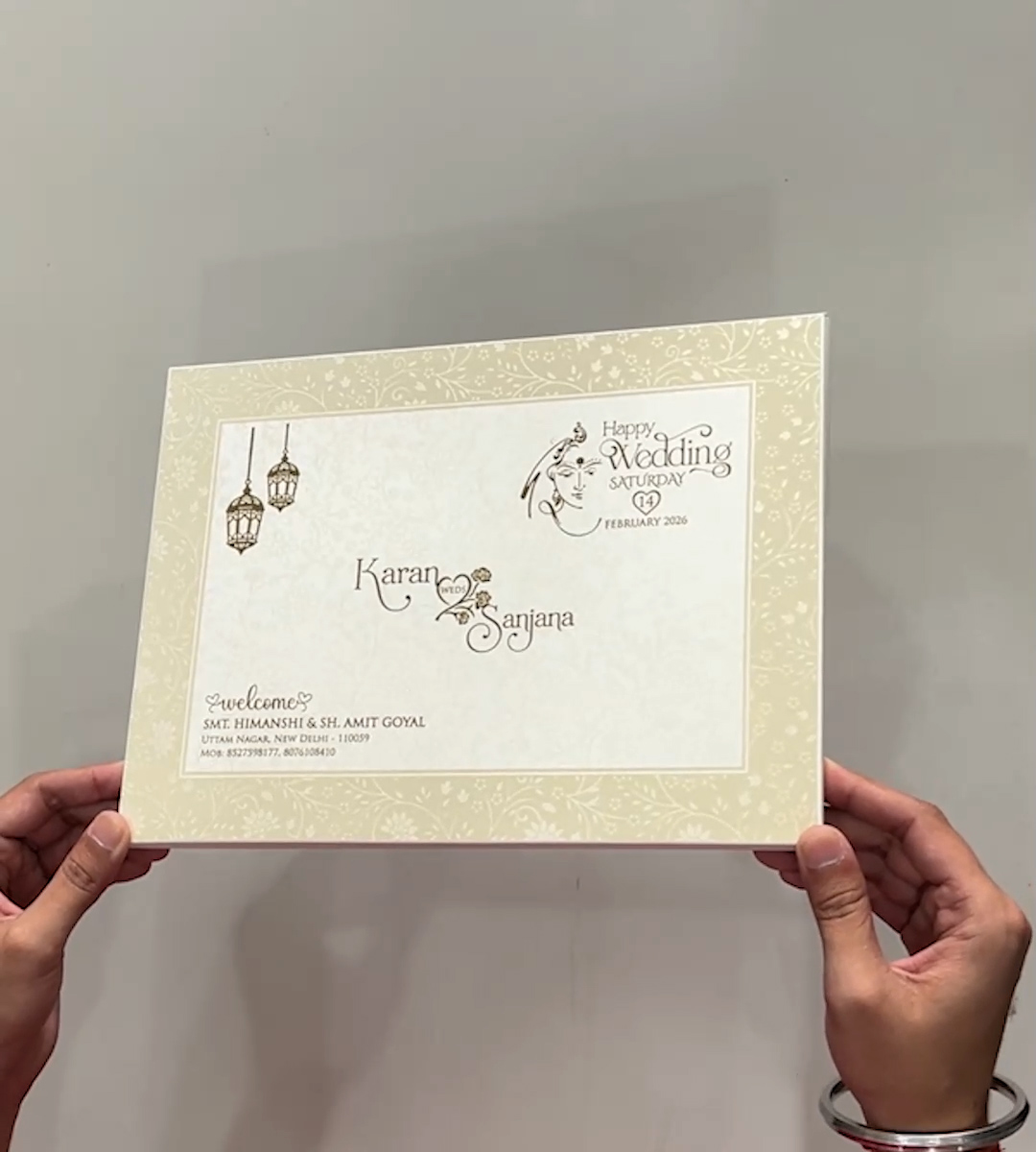wedding Card 3453